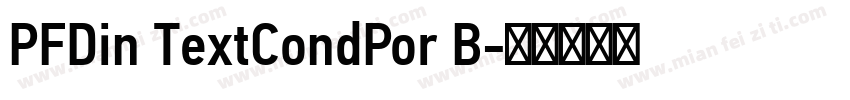 PFDin TextCondPor B字体转换